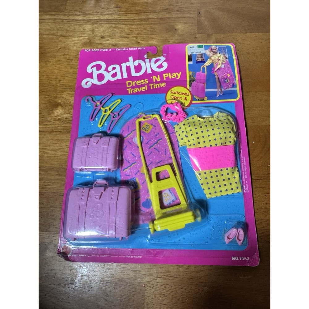 MOC Mattel Vintage Barbie Dress 'n Play Trawl Time Fashions 7453 1989